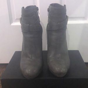 Charolette Russe Gray High Heeled Ankle Boots